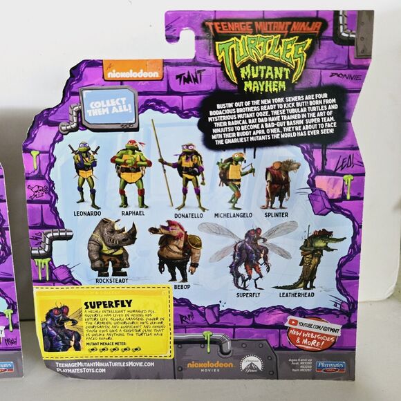 TMNT Mutant Mayhem Set Mutant Tots Young Splinter Super Fly NIB Sealed - Picture 10 of 16